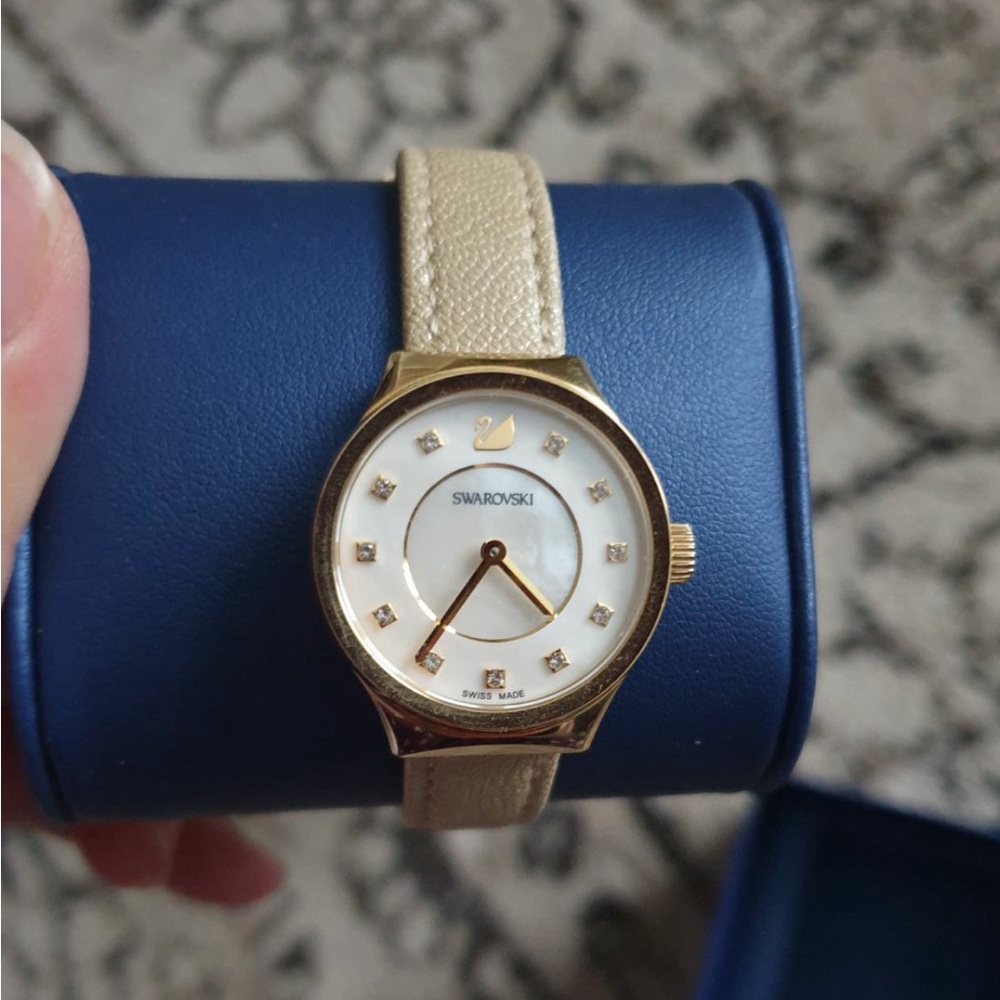 Swarovski Elegant  Watch with Gold Accent